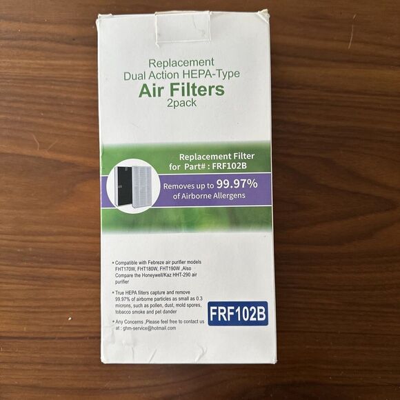GHM True HEPA Replacement Filter 2-Pack 3-in-1 For Febreze Air Purifier FRF102B - Picture 4 of 4